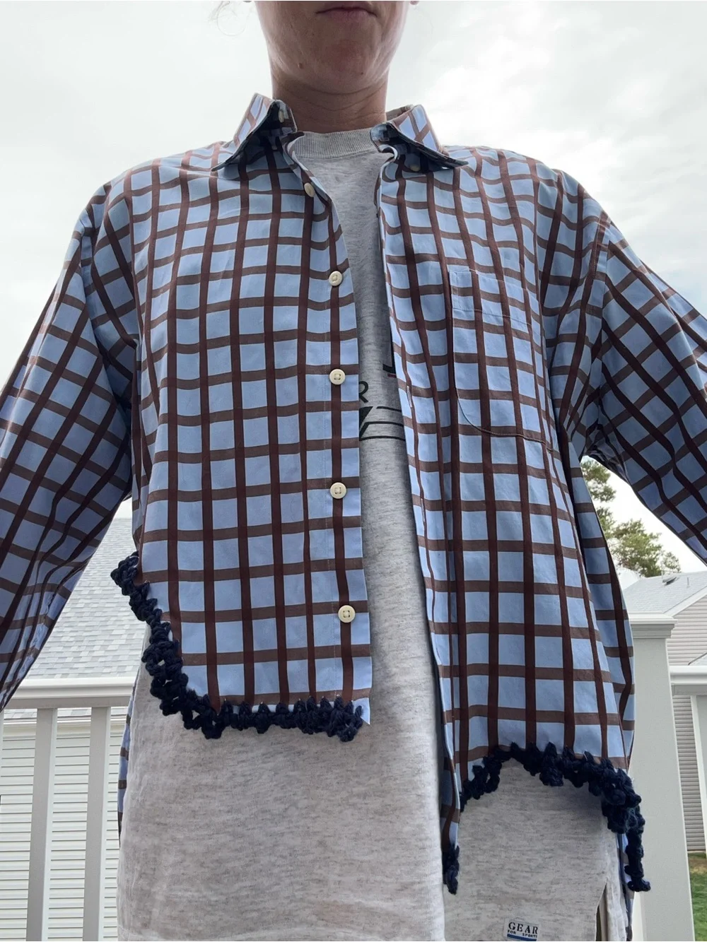 Upcycled button down - Picture 1 of 5